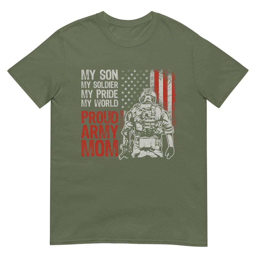 My Son My Soldier Hero Proud Army Mom Us Military Mother TShirt