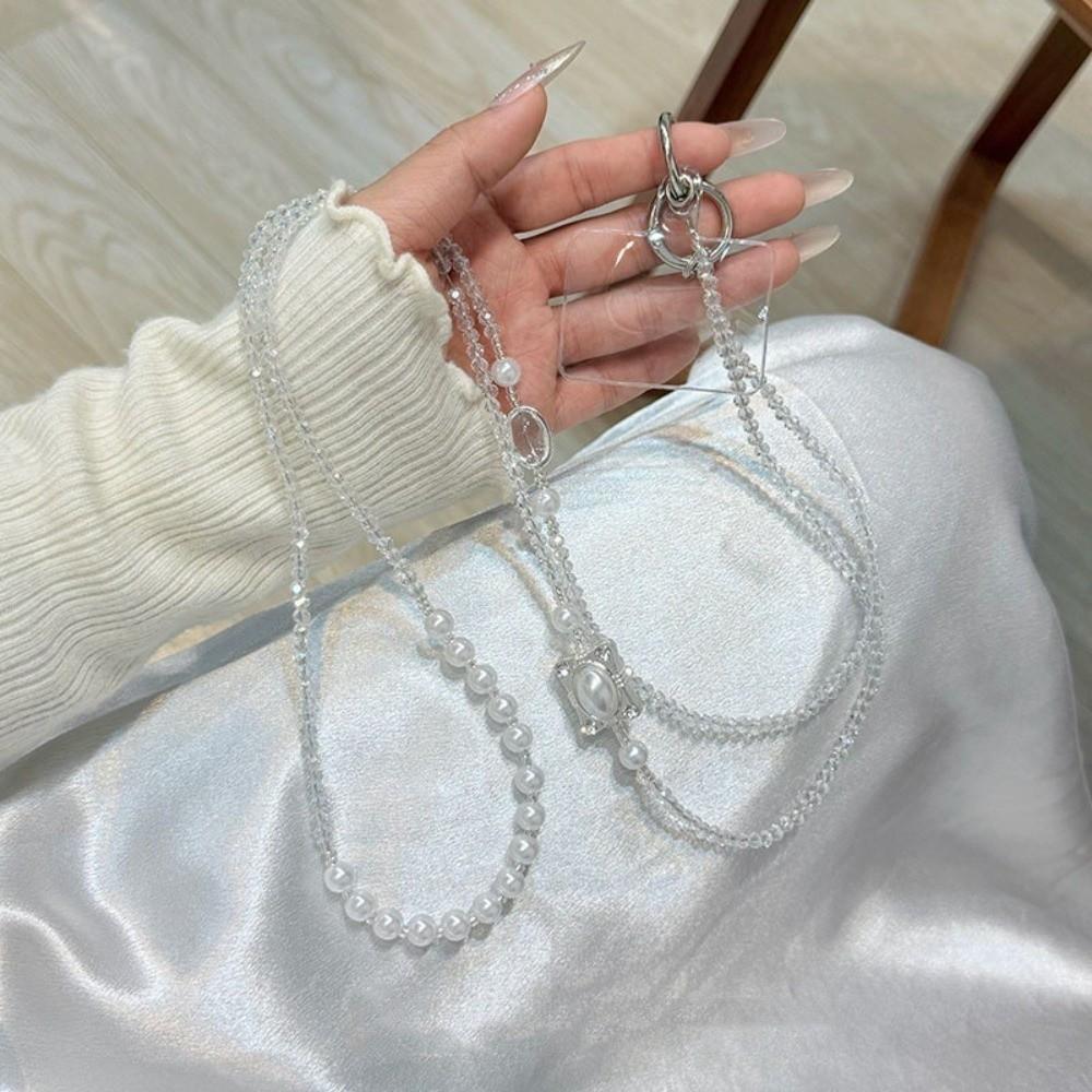Beaded Phone Charm Long Crossbody Phone Chain Universal Mobile Phone Lanyard Phone Accessories