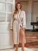 Nuova camicia da notte lunga in seta sintetica estiva sottile tinta unita semplice pigiama loungewear cardigan da donna accappatoio
