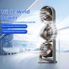 Portable USB Rechargeable Three-Head Fan – 360° Circulation, 5-Speed Wind, Dormitory and Outdoor Desktop Fan