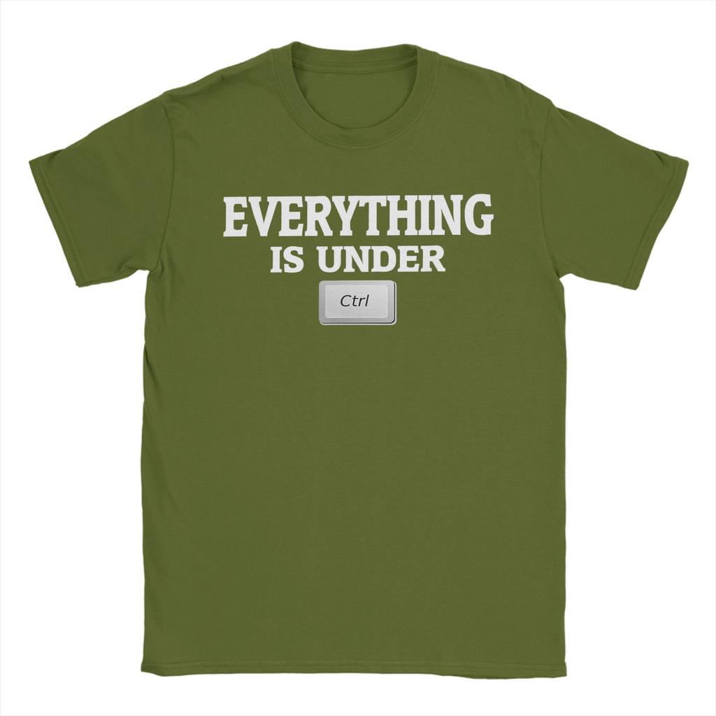 Alles ist unter Kontrolle Baumwoll-T-Shirt Für Unisex Sommer Y2K Lustige T-Shirts Rundhals Hip Hop T-Shirts Übergröße Heißer Verkauf Oberteile
