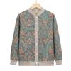 Knitted Sweater Coat for Middle-Aged & Elderly Women - Plush Velvet, Thick Winter Warmth for Grandma & Mom