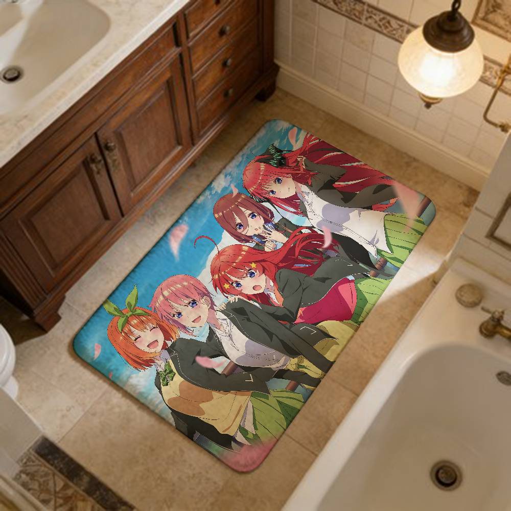 

Japanese The Quintessential Quintuplets Floor Mat Rectangle Anti-slip Home Badmat Front Door Indoor Outdoor Mat Hotel Decor Mat 40x60cm