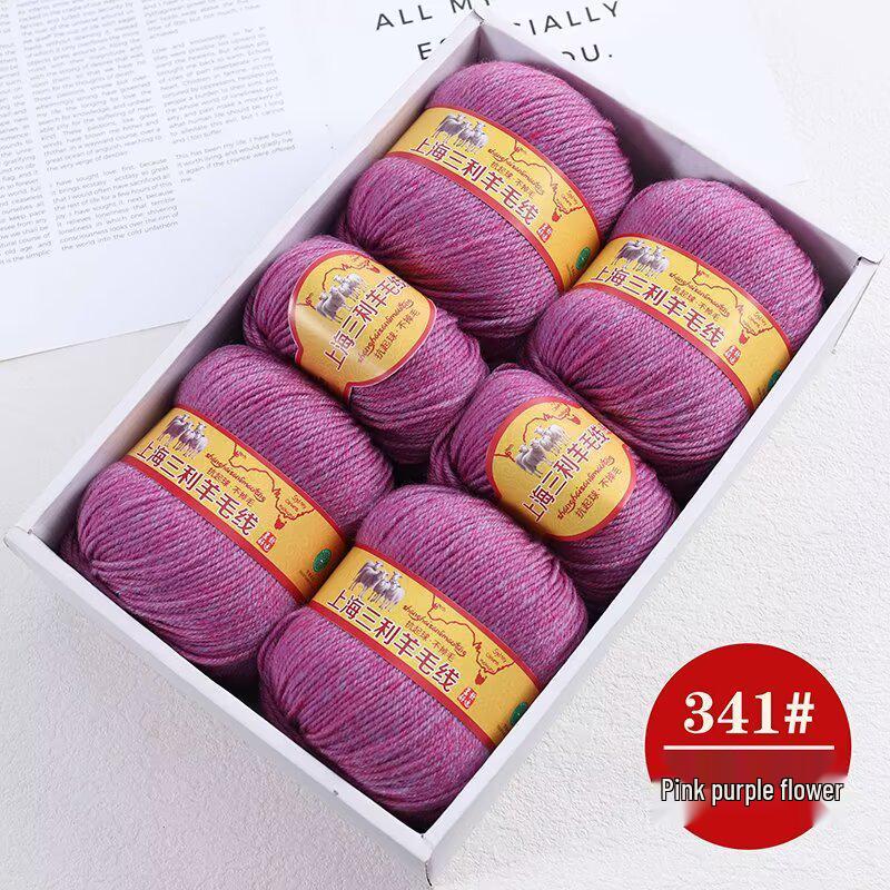 Premium Medium Thick Pure Goat Wool Yarn Balls for Handmade DIY Scarves