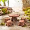 5pcs Miniature Tree Stump Garden Art Accessories Resin Decor Garden Landscape Accessories Resin Creativity Crafts