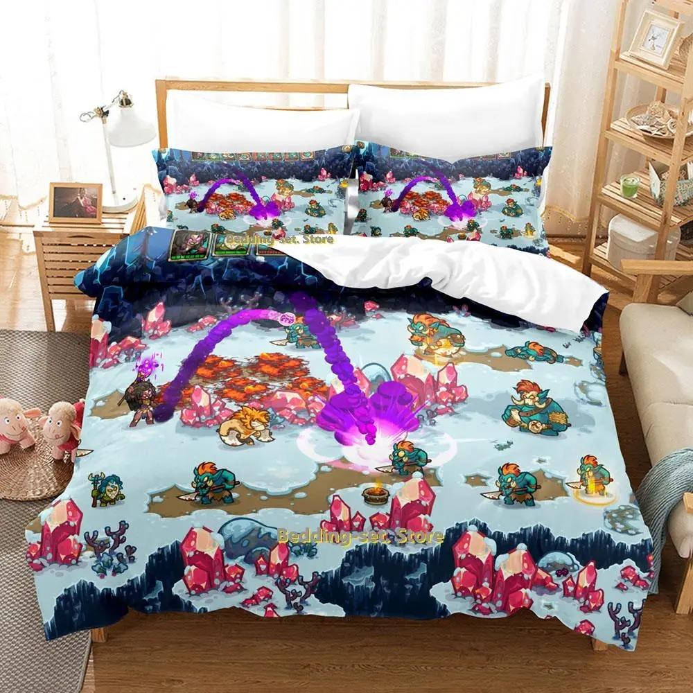 

Новый Постельный Комплект Kingdom Rush Односпальный Полуторный Двуспальный Кингсайз Комплект для Кровати Взрослый Детский Спальня Аниме Комплекты Пододеяльников Постель 70x133cm 2pcs