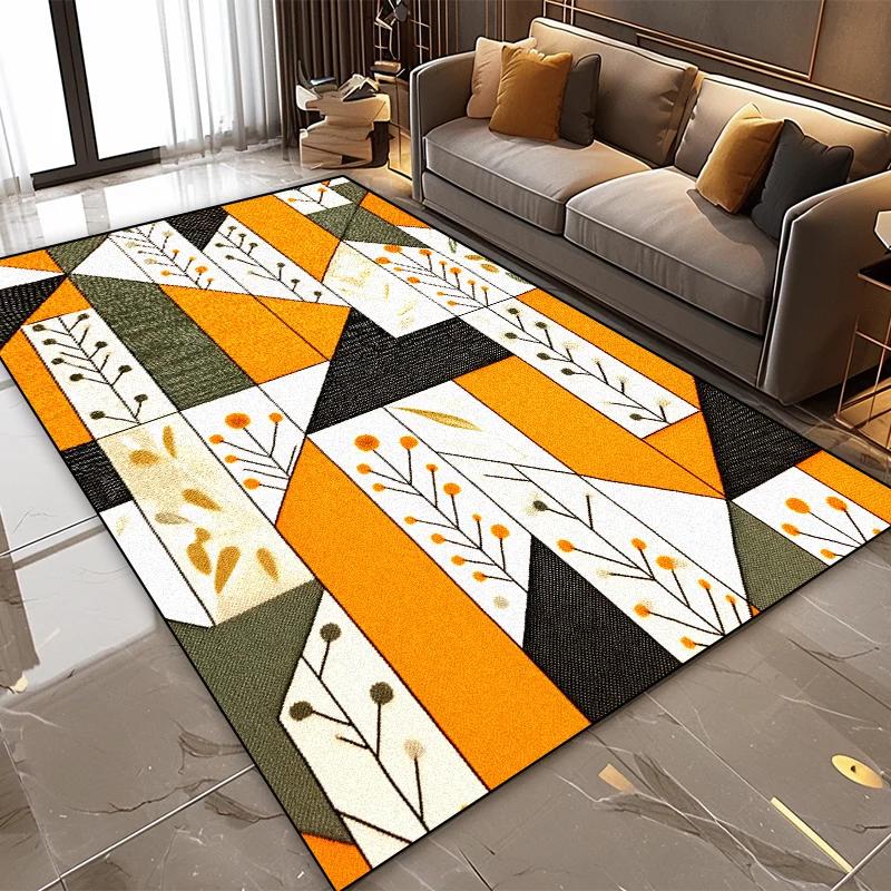 Modern Geometrisch Abstrakt Weicher Wohnzimmerteppich Schlafzimmerdekoration Leicht zu Reinigende Teppiche 140x200 Freizeitbereich Teetisch Fußmatten