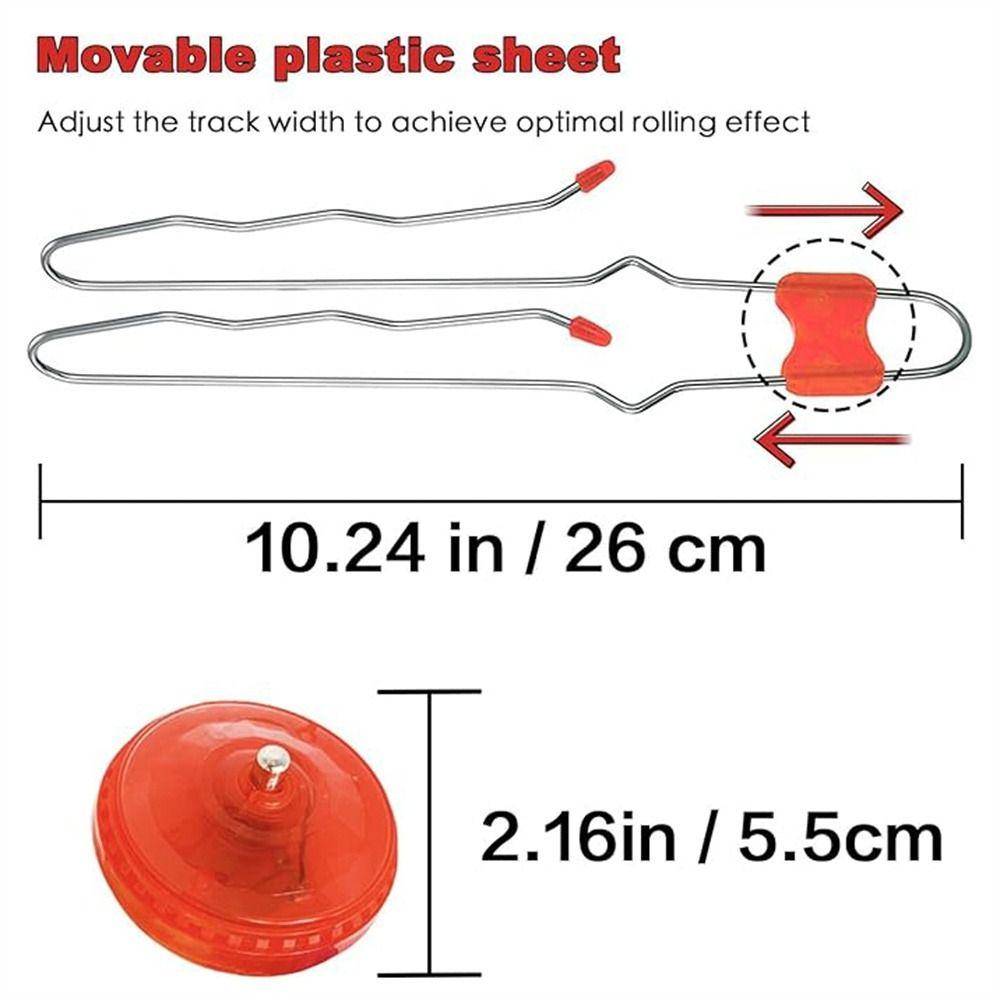 Sensory Toys Magnetic Gyro Wheel Flashing Lighted Up Twirlers Magnetic Rail Yoyo  Children Toys