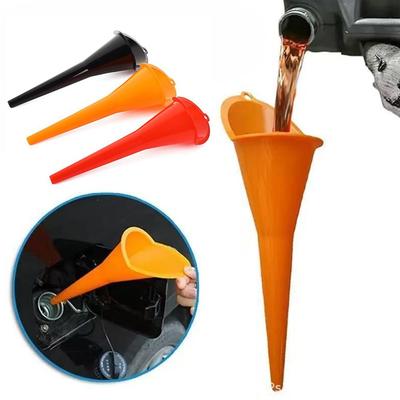 Hands‑Free Long Neck Oil Funnel Anti-splash Plastic Refueling Funnel Fuel Filling Tools For Car Motorcycle Engine Oil Transfer