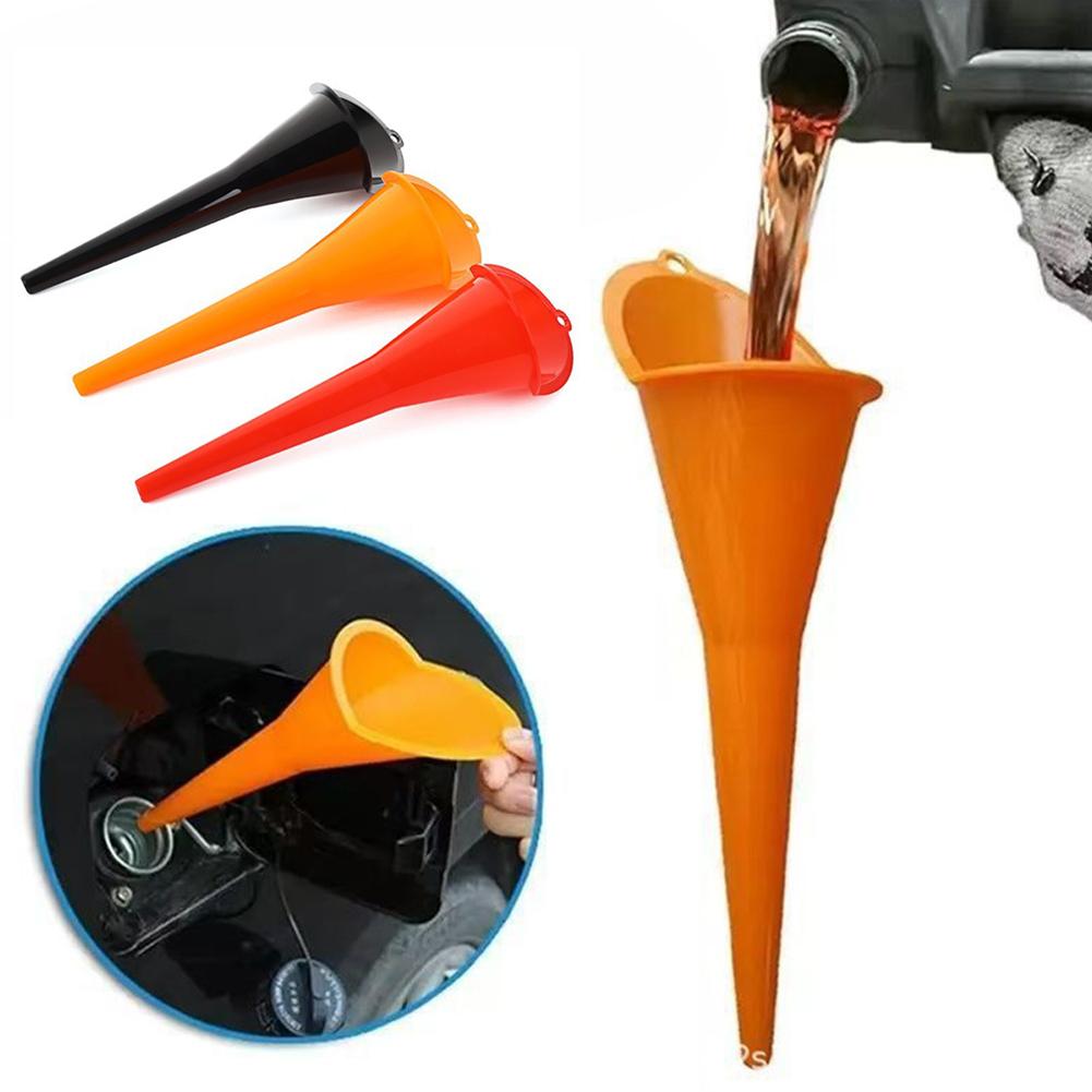Hands‑Free Long Neck Oil Funnel Anti-splash Plastic Refueling Funnel Fuel Filling Tools For Car Motorcycle Engine Oil Transfer