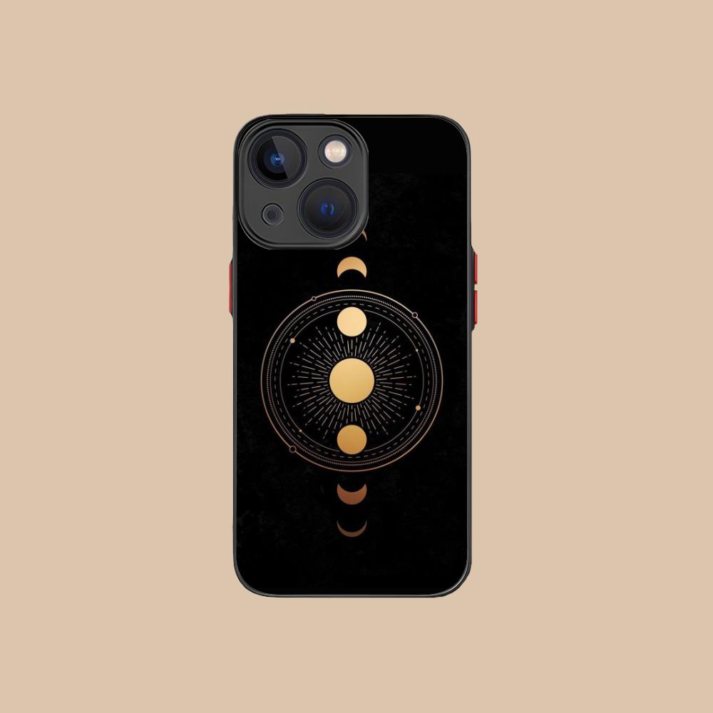 Sun Moon Mobile Cell Phone Case for iPhone 17 16 15 14 13 12 11 X XR XS 8 7 Air Pro Max Plus Mini Colorful Silicone Cover Luxury