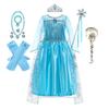 Elsa Dress for Girls Birthday Role Snow Queen Elsa Princess Dresses Kids Halloween Carnival Easter Party Dress Up Girls Costume