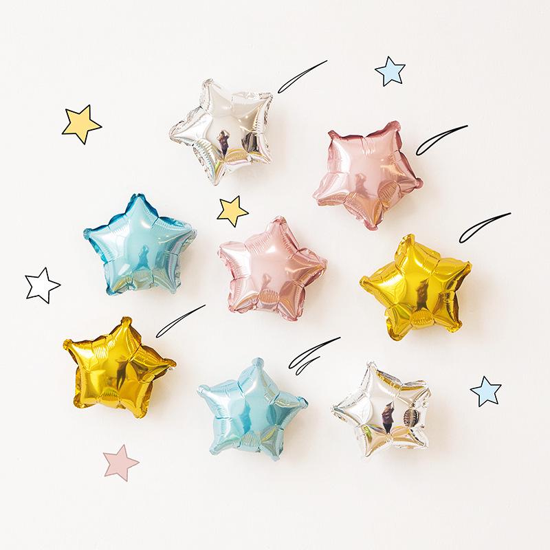 Five-Pointed Star Aluminum Foil Balloon for Birthday and Graduation Decorations