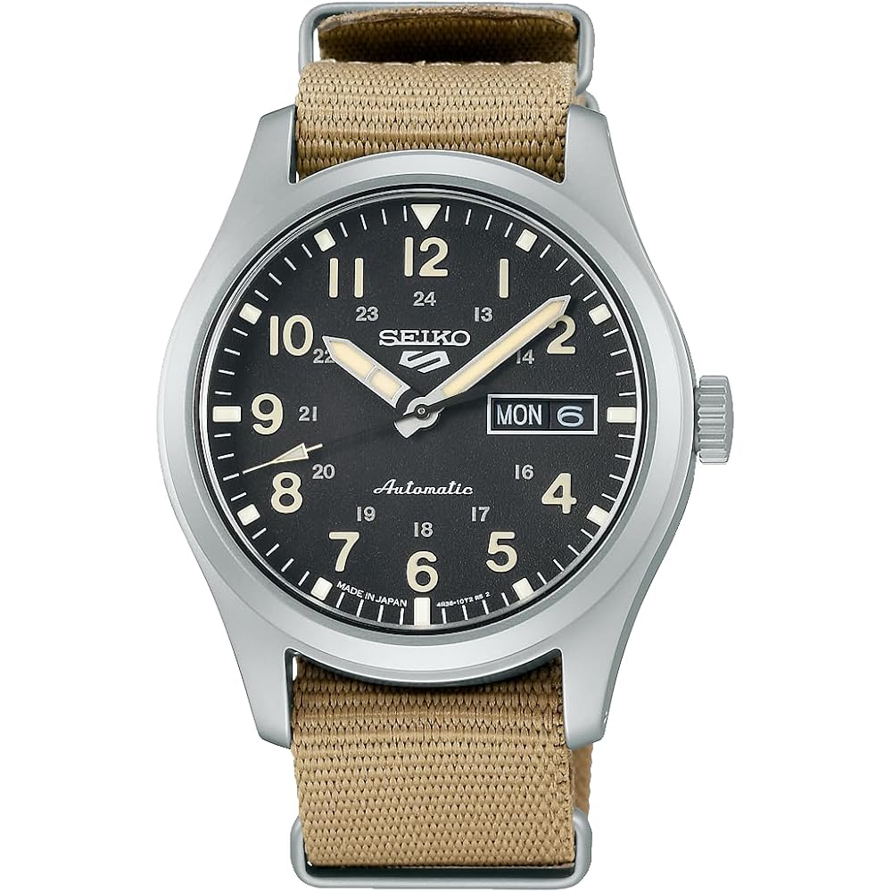 

Seiko 5 Sports SBSA117 Men s Mechanical Automatic Watch Blue Dial Nylon Strap Stainless Steel 10 ATM Water Resistant