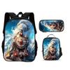 Train Shoulder Protection Backpack Pencil Case Ice Pack 3Pcs Set Fashion New Lightweight Printed Best Companion for Boy and Girl
