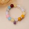 Aquamarine powder crystal bracelet handmade round bead color crystal bracelet popular jewelry new simple bracelet women