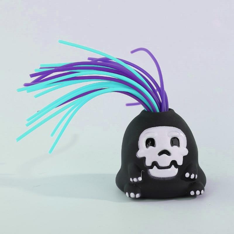 Pull Hair Toy Sensory Hair Pulling Venting Halloween Pinch Stress Relief Figurine for Toddler Children Birthday Gift