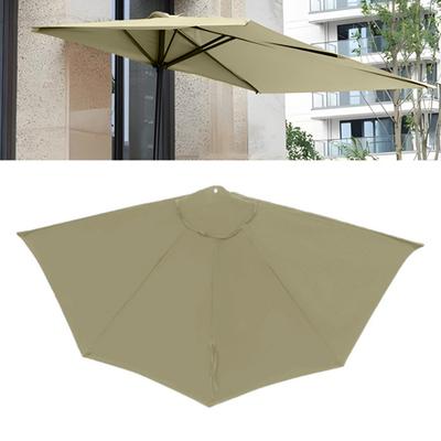 Toldo de repuesto para sombrilla con protección UV para exteriores, jardín, patio, terraza, mercado, mesa, sombrilla, cubierta de tela de repuesto