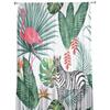 Zebra Flamingo Tropical Jungle Sheer Tulle Window Curtains For Living Room Bedroom Kitchen Veiling Curtain Home Decoration