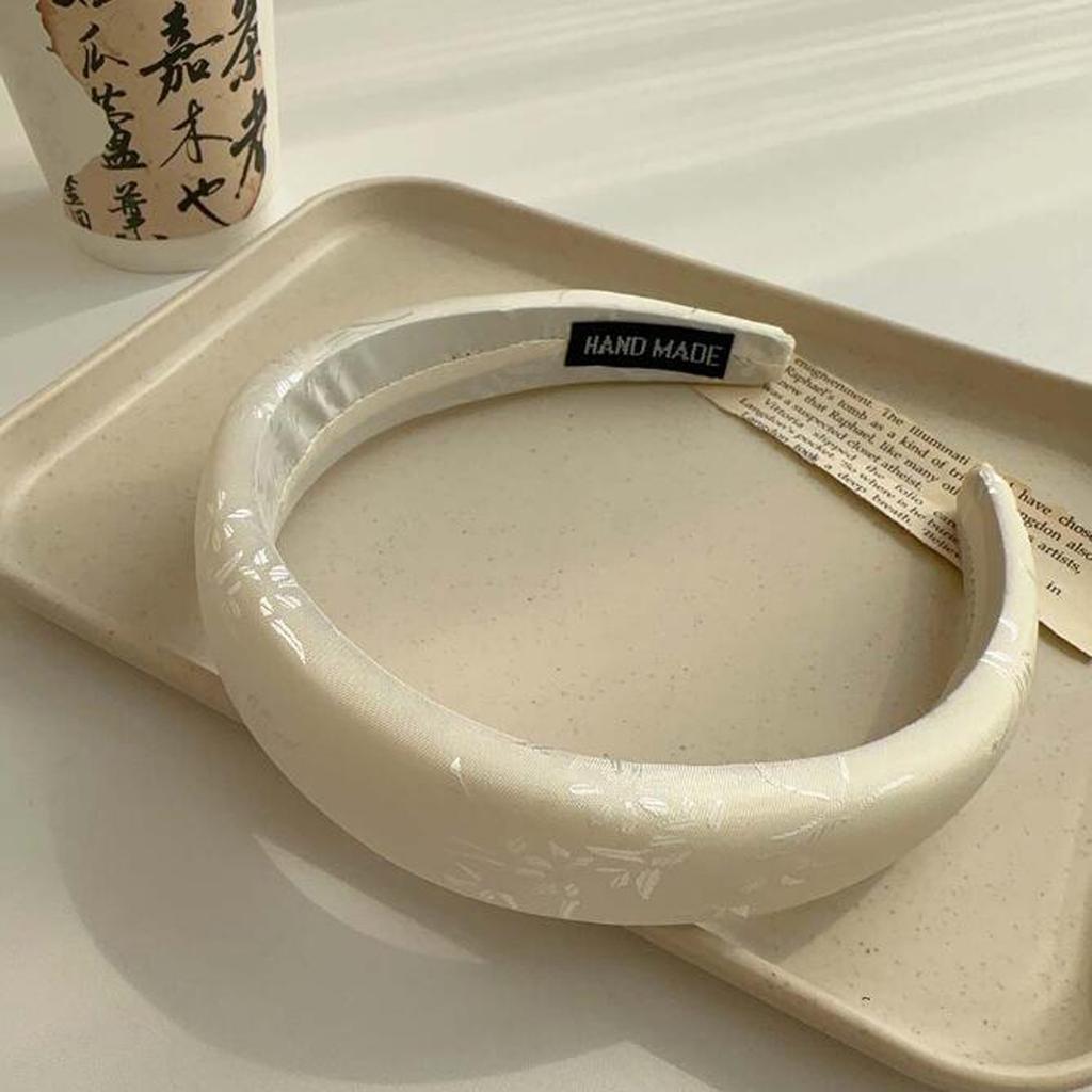 PROLY New Fashion Headwear For Women Warm Sponge Headband Solid Color Floral Hairband For Girls Summer Hair Accessories