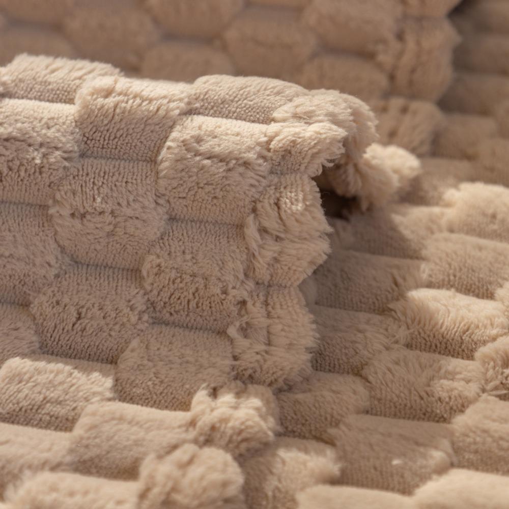 Winter Fluffy Solid Color Non Slip Sofa Cushion Universal Seat Pad 2022 New Cover for Leather Sofa