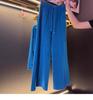 Korean Style Age-Reducing Casual Two-Piece Set: Hooded Sweatshirt & Wide-Leg Pants for Autumn/Winter 2025