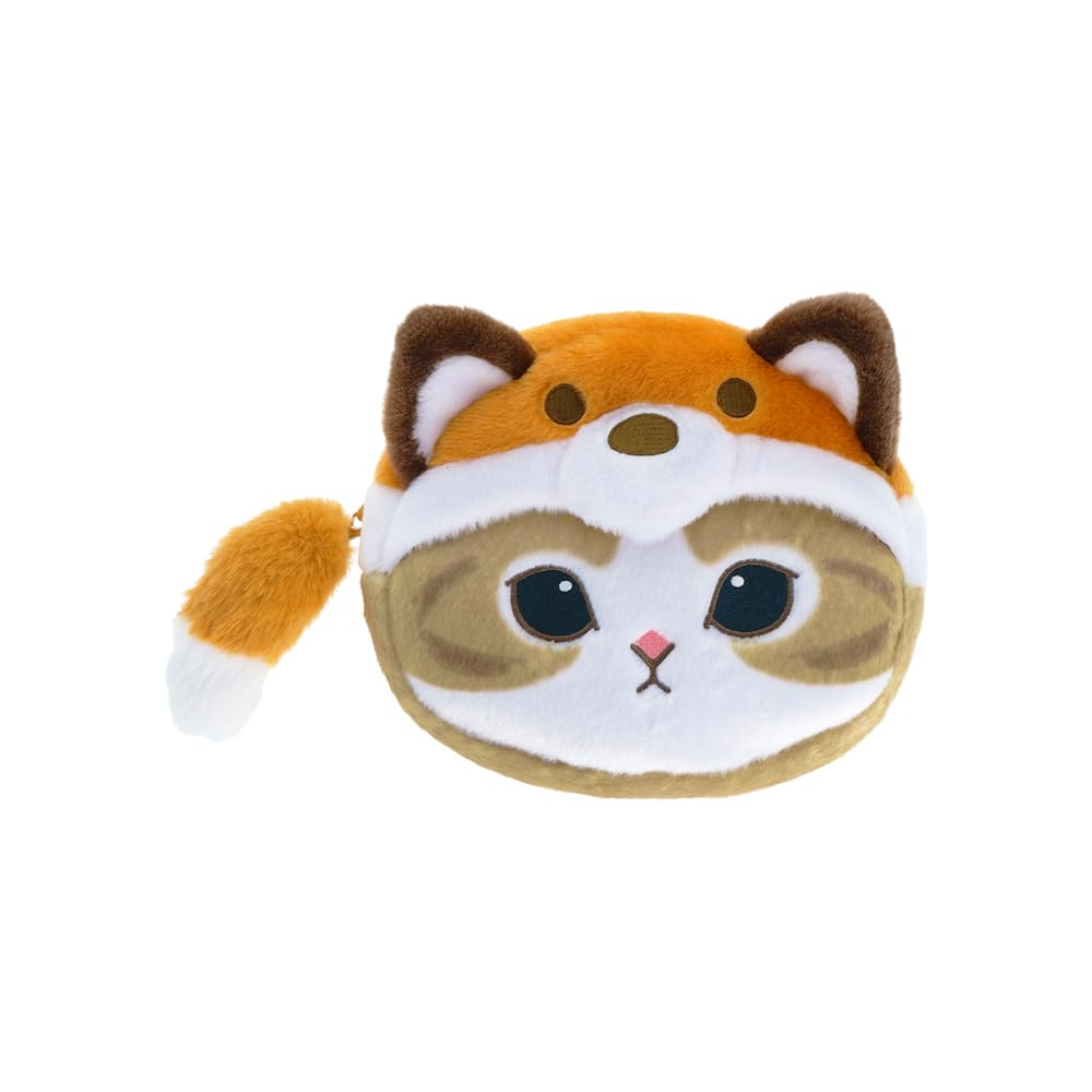 Stationery mofusand Pencil Case with Fox S1428500 Sun-Star Charm, Cat,
