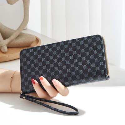 Women Wallets Printed Zipper Long Wallet Clutch Purse Coin Card Holder