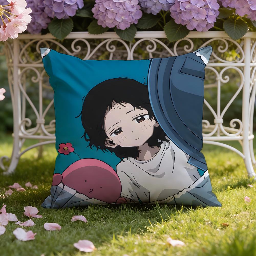 Cute Anime T-Takopi's Original Sin Cushion Cover Home & Car Dual-Scene Pillow Cover: Reversible for Premium Comfort