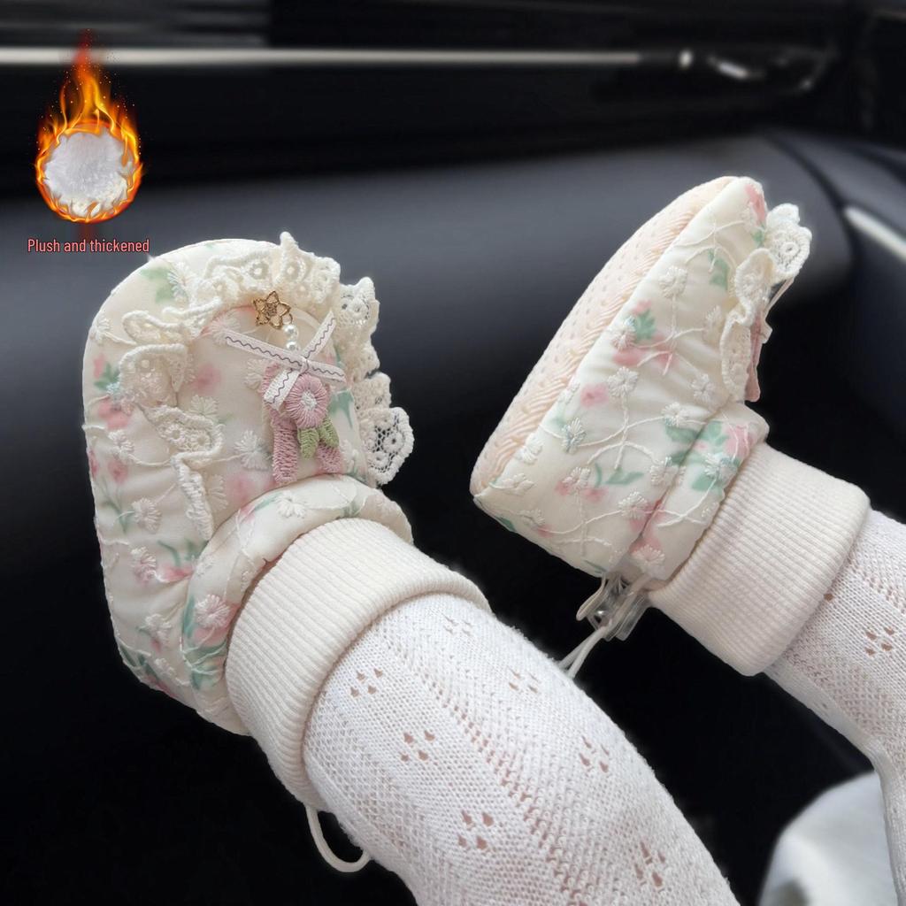 Baby Princess Anti-Slip Cotton Soft Sole Shoes for 3-12 Months