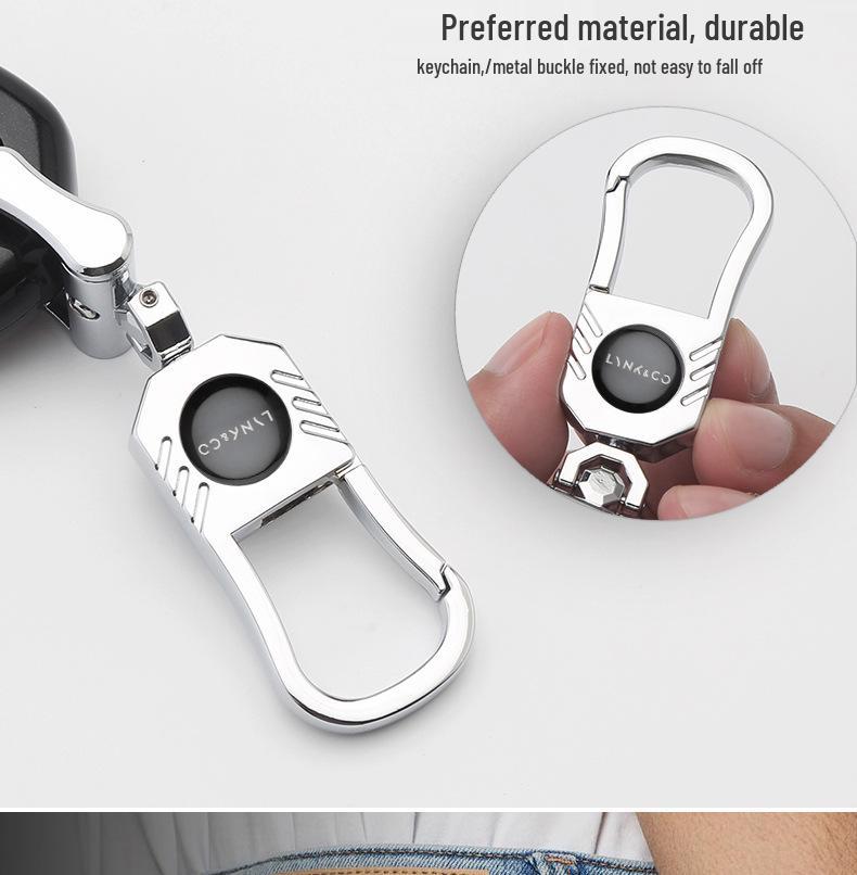 Lynk & Co Modische Schlüsselhülle: Stilvolle Autoschlüsseltasche mit Schnallendesign zur Schlüsselmodifikation und personalisierten Dekoration