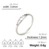 Titanium Steel Dual Tone Hollow Sun Moon Ring Elegant Personalized Fine Jewelry
