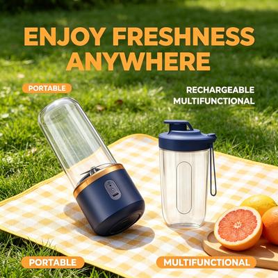 Batidora De Frutas Portátil Recargable Mini Licuadora Personal Para Batidos Y Jugos Multifuncional