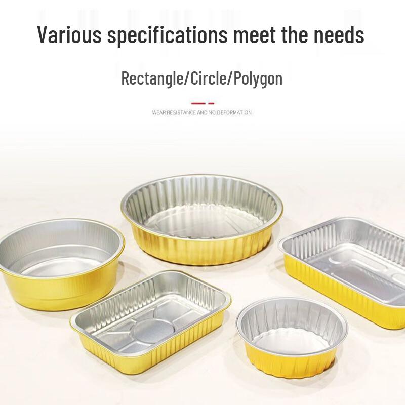 Disposable Aluminum Foil Containers with Lids (10-Pack)