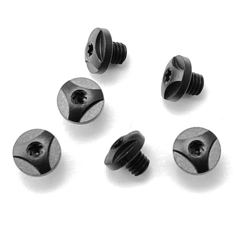10pcs/lot 416 Stainless Steel Material Knife Handle Pairs Locking Screws M4 Thread T8 Torx Nut Head Spindle Nail Rivet Fastener