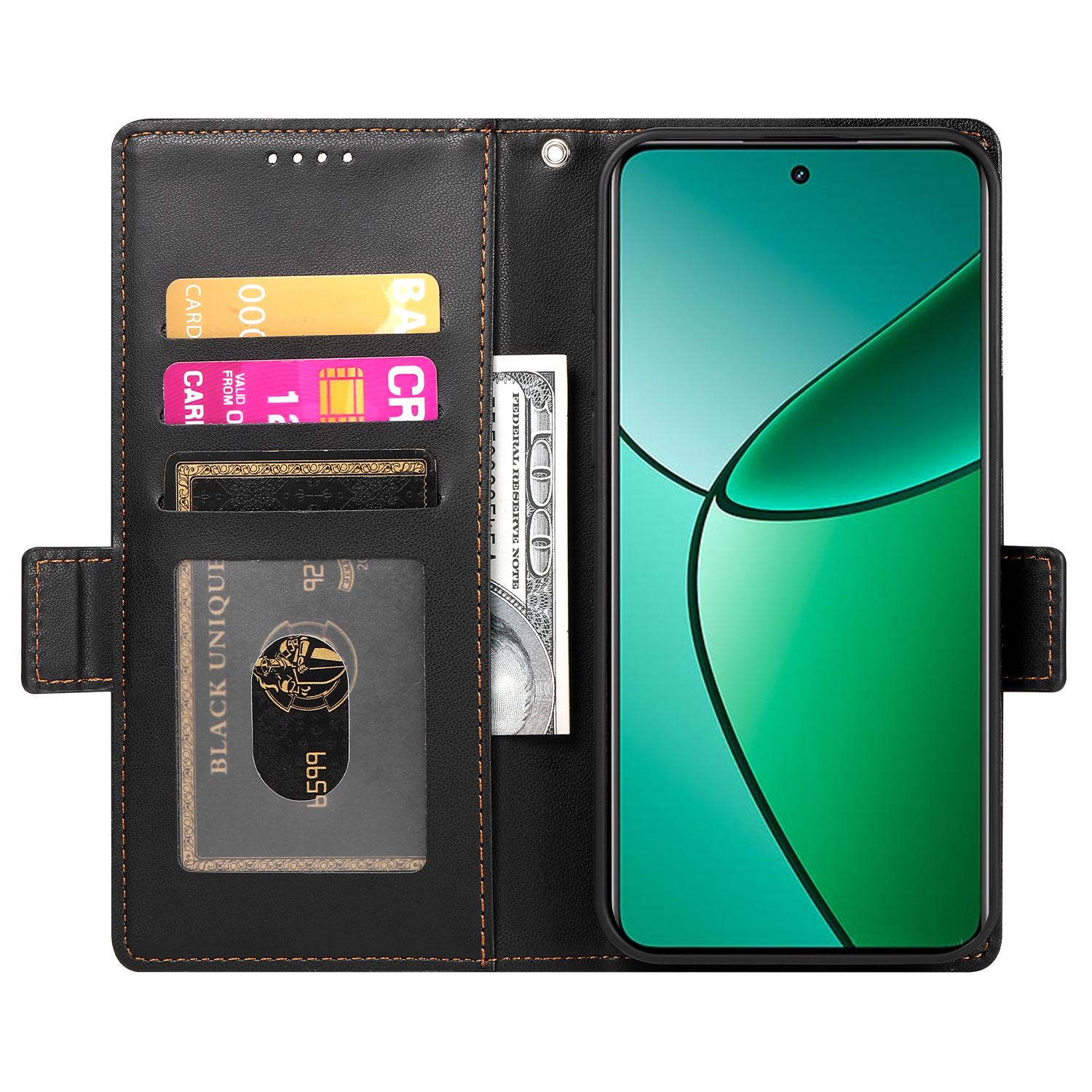 

For Realme 14 Pro+ 5G Stand Case PU Leather Wallet Phone Cover Mint Green