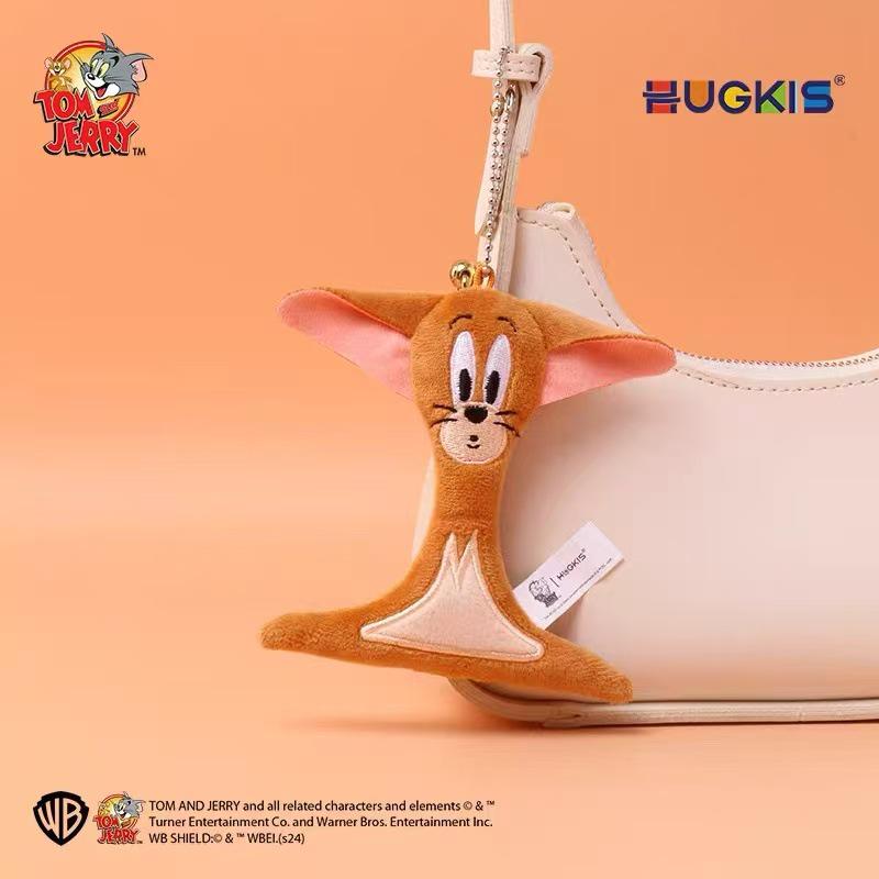 Authentic Tom & Jerry Plush Transforming Keychain Figurine - Cute Cartoon Ornament Birthday Gift