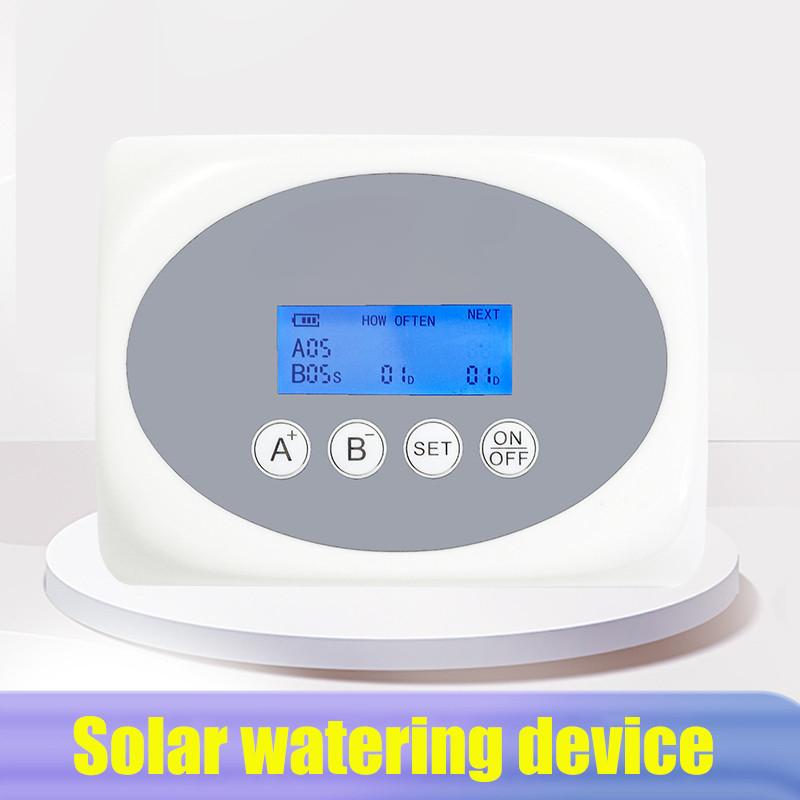 Gartenwasserpumpe Doppelpumpe Intelligentes Tropfbewässerungssystem Zeitschaltuhr Solarenergie Topfpflanze Automatisches Bewässerungsgerät