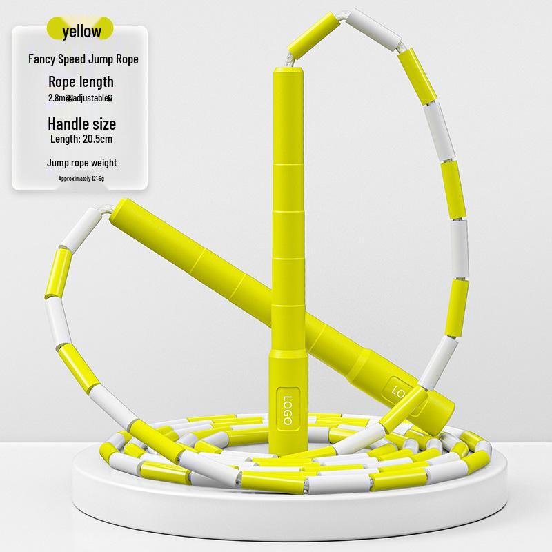 Children’s Durable Bamboo Jump Rope: Non-Tangling, Wear-Resistant, Drop-Proof, with Name Sticker—Ideal for Primary and Middle School Sports Training.
