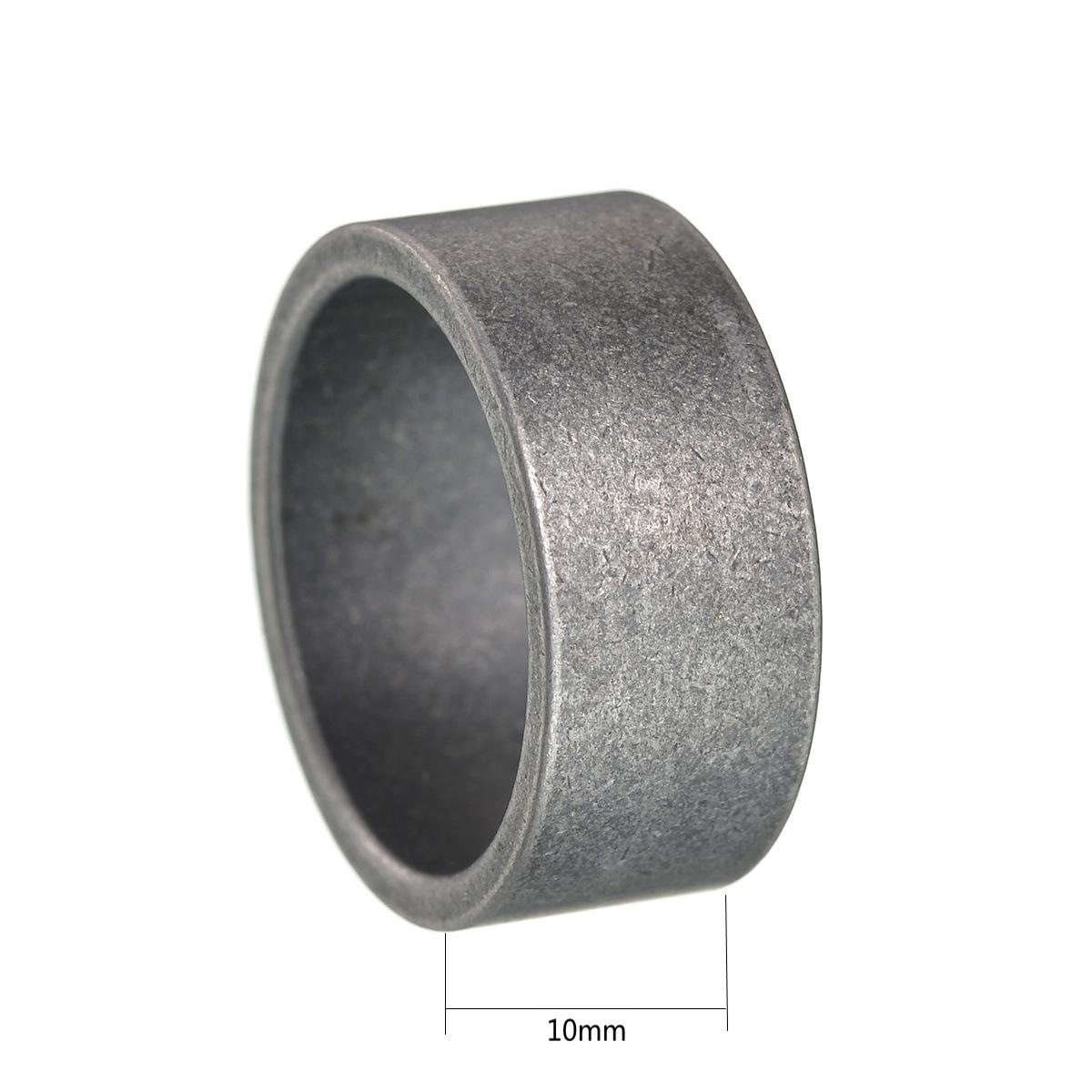 

Retro Metal 8/10/12mm Antique Distressed Wide Ring For Men Stainless Steel Ring Punk Gothic Rock Hiphop Accessories Jewelry Gift 13