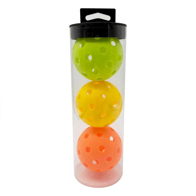 3Pcs Golf Balls Practice Choose Hole Ball White Blue Yellow Orange Red Indoor Ourdoor Golf Plastic Ball