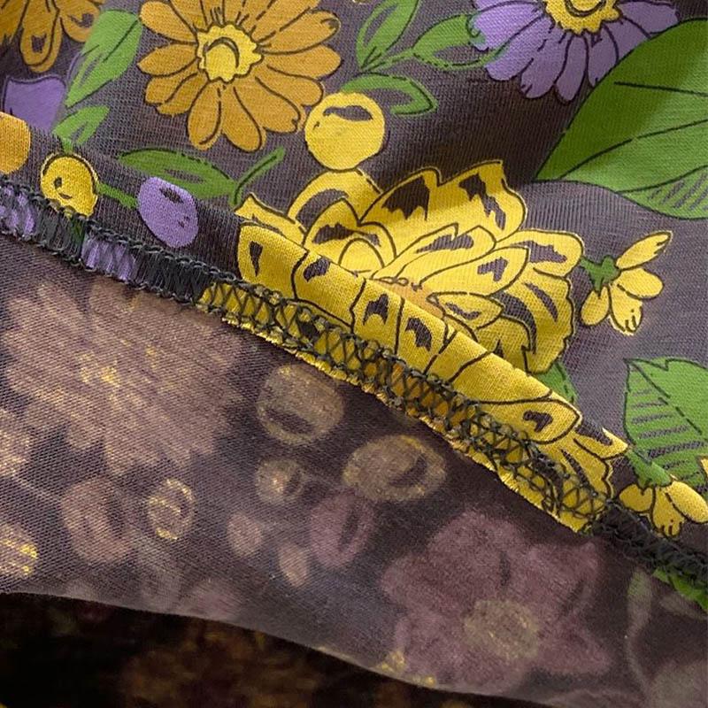 Tops Women Cotton Summer Large Size T-shirt Round Neck Loose Printed Casual Pullover T-shirt Top