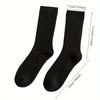 Luxury Cashmere Wool Socks for Women, Soft Color, Smooth Solid Color Matching All Seasons Warm and Sweat-Absorbing Sleeping Outdoor Sports Socks