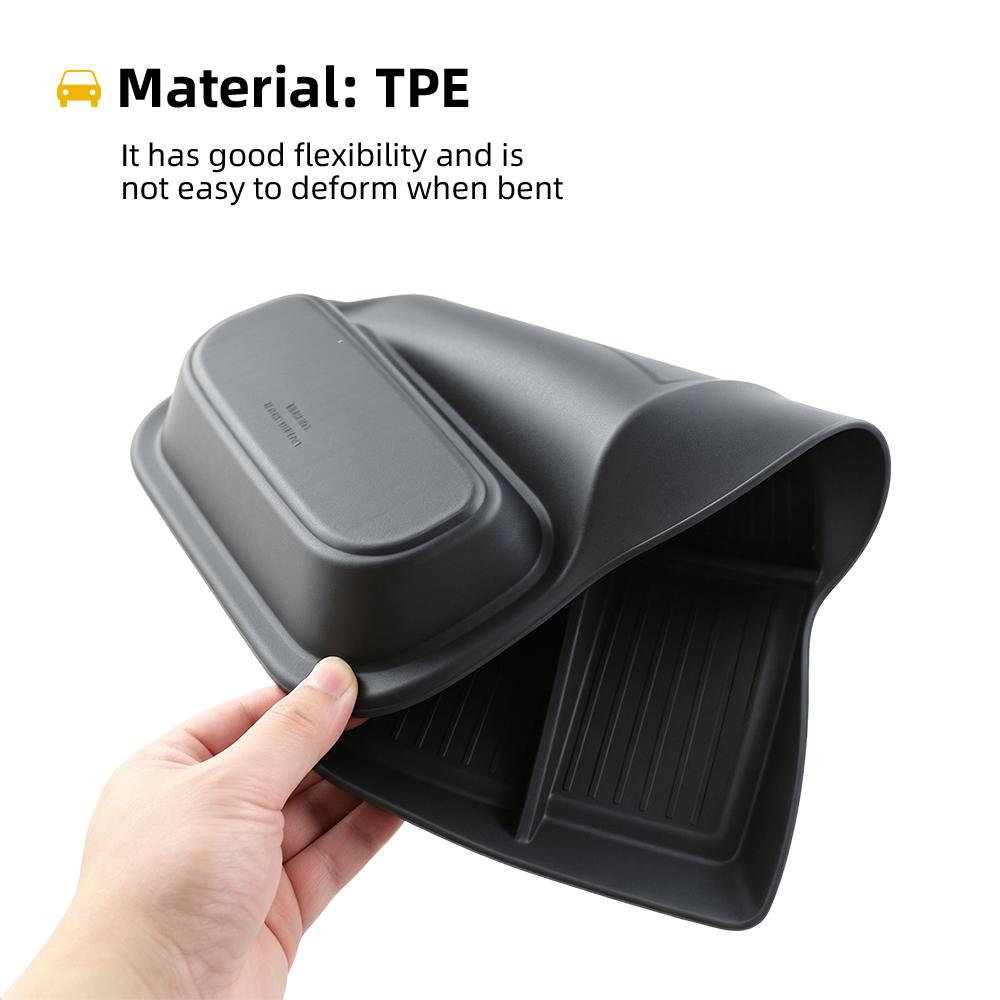 Car Center Console Storage Box for Polestar 4 2023 2024 Central Lower Layer Tray Organizer Tidying Plate Stowing Accessories