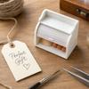 Miniature Cabinet with Breads, Tiny Rolling Shutter Cabinet, Realistic Mini Breads, Pretend Play Toys Furniture for 1/12 Scale Doll Mansion