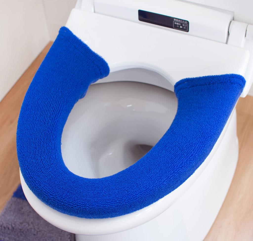 OKA Uchineko Washing Heating Type Toilet Seat Cover (Blue)