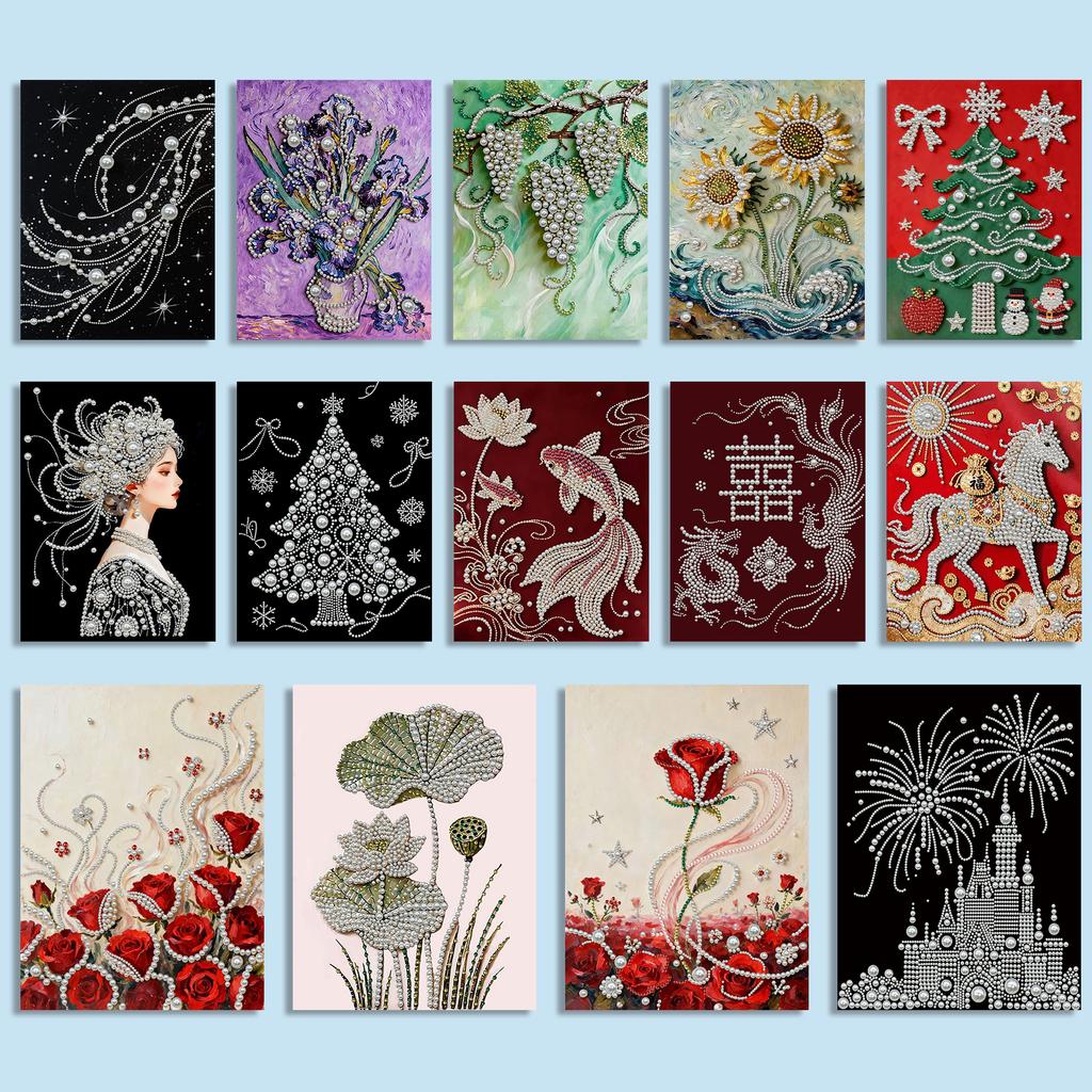 DIY Pearl Painting Kit With Frame Pearl Painting Art Kits 30x40cm for Adults/Beginners Gift Home Decor