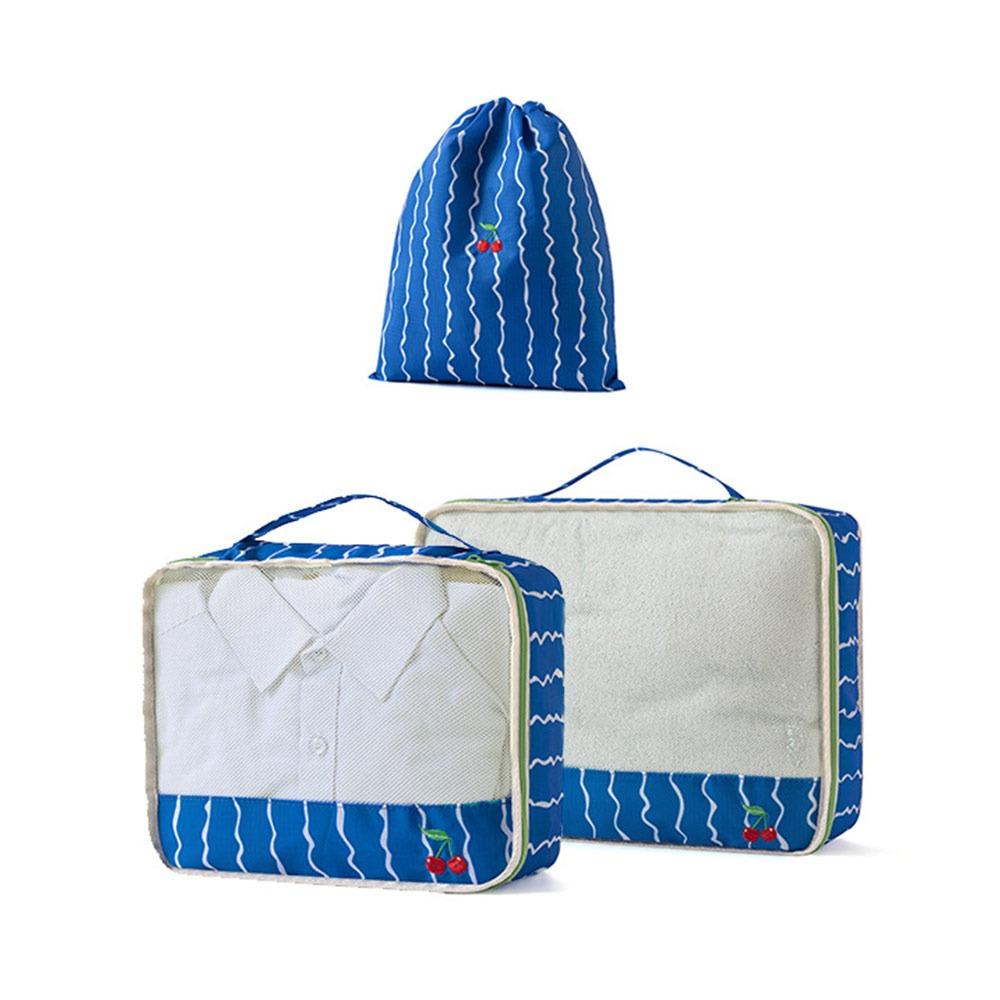 

3/6PCS Multifunctional Luggage Storage Bag Multicolor Waterproof Clothing Sorting Bag Polyester Zipper Bag Cosmetic Bag