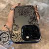 Luxury Lace Florals Pattern Electroplate IMD Phone Case For  Mi 14 13 12 12T 13T Pro 11 Lite Poco F5 X5 X6 M6 Pro Cover