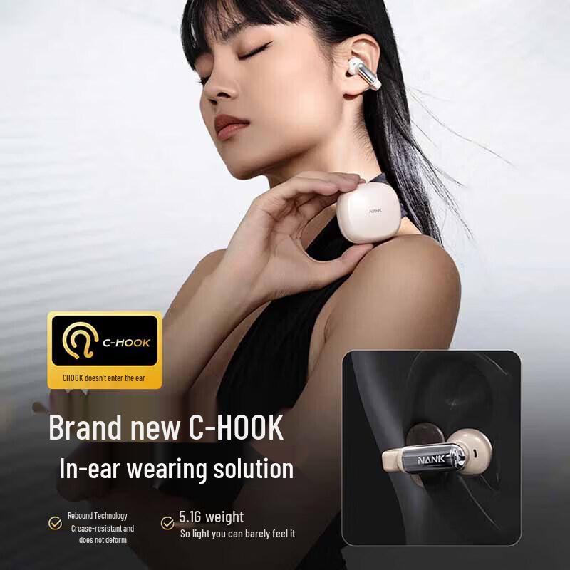 NANK Clip Pro True Wireless Ear-Clip Open-Ear Sports Earbuds